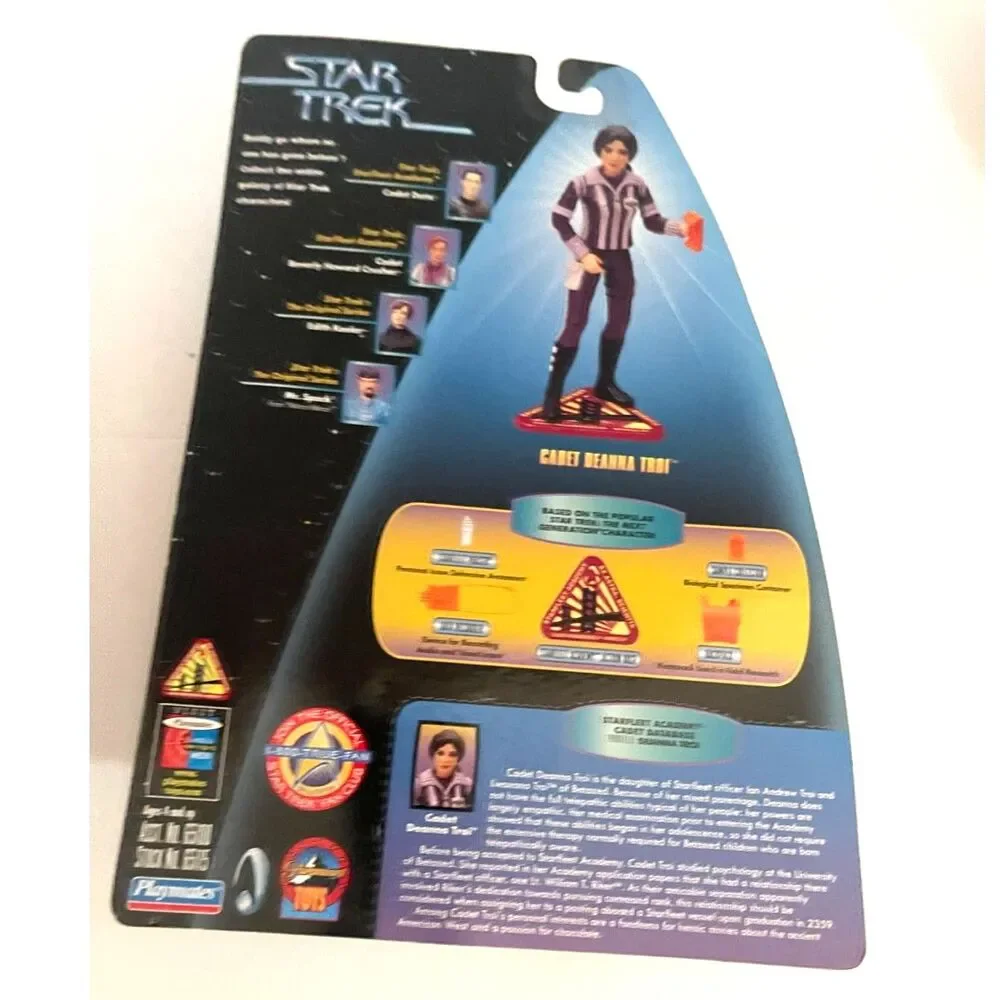 Star Trek Warp Factor Series Cadet Deanna Troi Action Figure Unpainted Variant